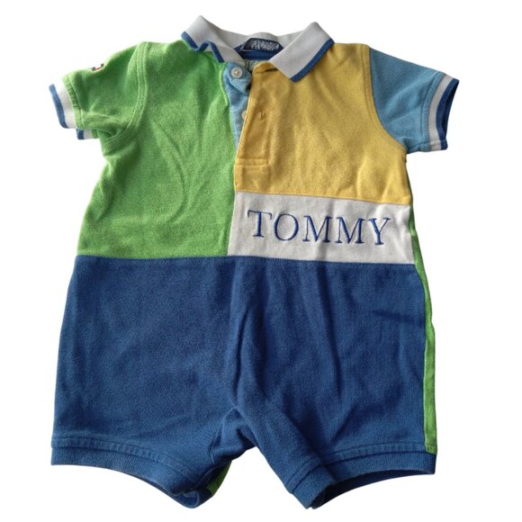 Rare Tommy Hilfiger Baby Boy 6/12 Months One Piece Romper - Picture 12 of 15